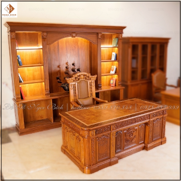 Bàn Làm Việc Mẫu Obama 2m10 Bản Đặc Biệt