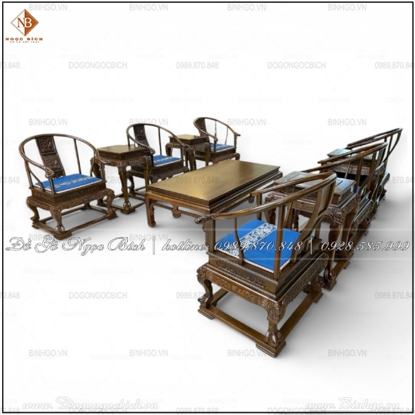 Bàn Ghế Minh Gỗ Tự Nhiên Cao Cấp Dành Cho Phòng Tiếp Khách