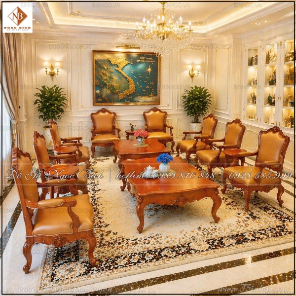 Bàn Ghế Tiếp Khách Đẳng Cấp Phong Cách Âu