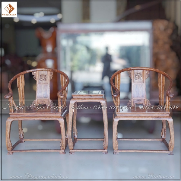 Bộ 3 món Minh Đế gỗ sưa 
