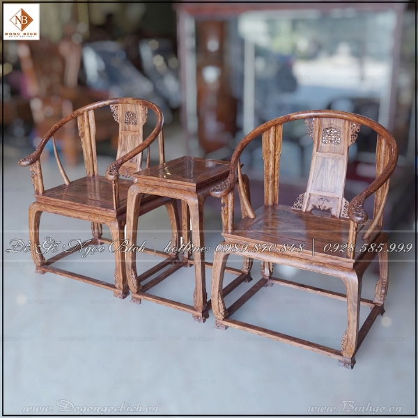 Bộ 3 món Minh Đế gỗ sưa 