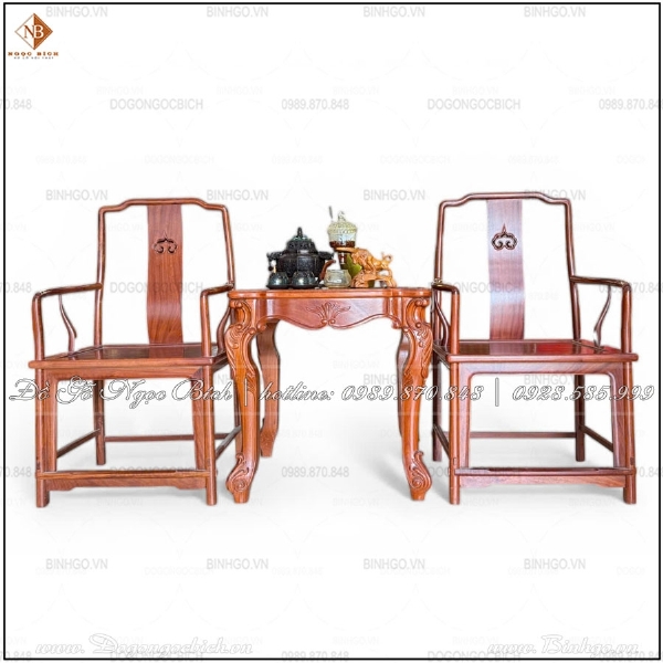 Bộ Bàn Ghế Gỗ Tự Nhiên Dành Cho Thư Phòng Và Phòng Trà