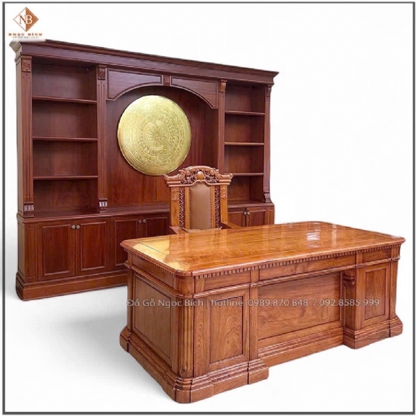 Mẫu sản phẩm bàn Tổng thống Mỹ gỗ hương đá cao cấp