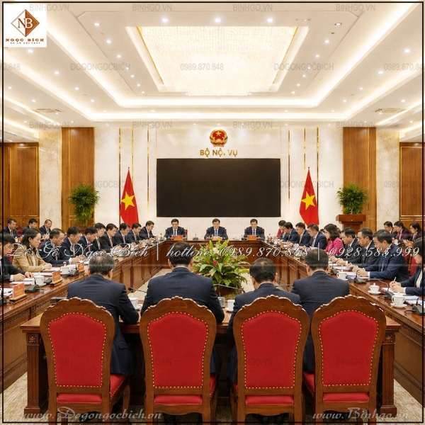 Bàn Ghế Phòng Họp Hội Trường Gỗ Gõ Đỏ
