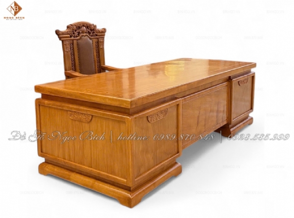bàn làm việc hiện đại gỗ Gõ Đỏ cao cấp