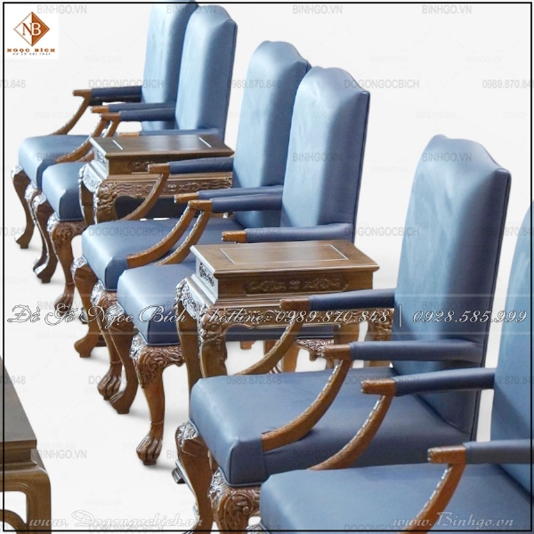 Bộ Bàn Ghế Phòng Khánh Tiết Gỗ Tự Nhiên Nâng Tầm Không Gian Tiếp Đón VIP