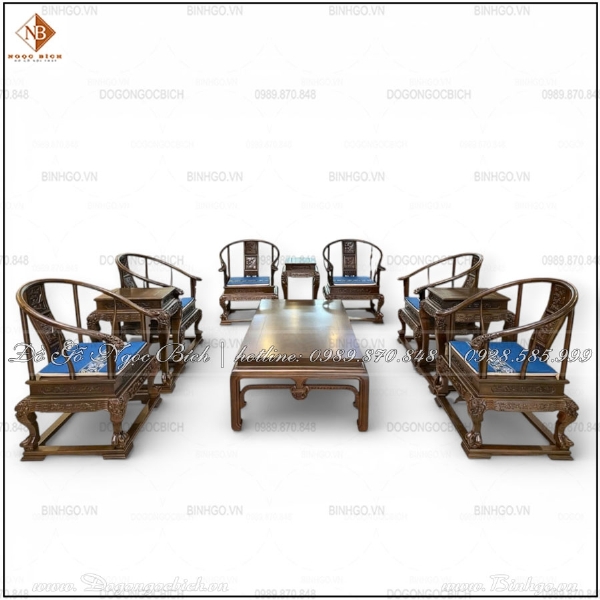 Bàn Ghế Minh Gỗ Tự Nhiên Cao Cấp Dành Cho Phòng Tiếp Khách