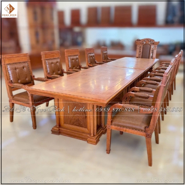 Bộ bàn họp 10 ghế phòng giám đốc 
