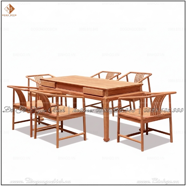 Bộ Bàn Trà Gỗ Tự Nhiên Phong Cách Hiện Đại