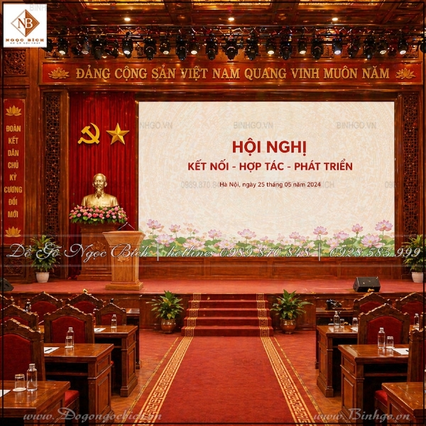 Bục Phát Biểu Gỗ Tự Nhiên Hội Trường