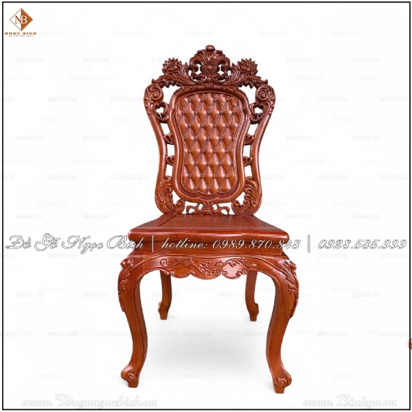  Ghế ăn tân cổ điển gỗ Gõ Đỏ