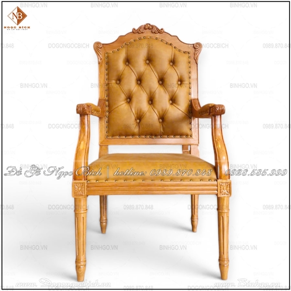 Ghế Làm Việc Gỗ Gõ Đỏ Mẫu Putin 2 Lược Bỏ Hoa Văn Tinh Tế