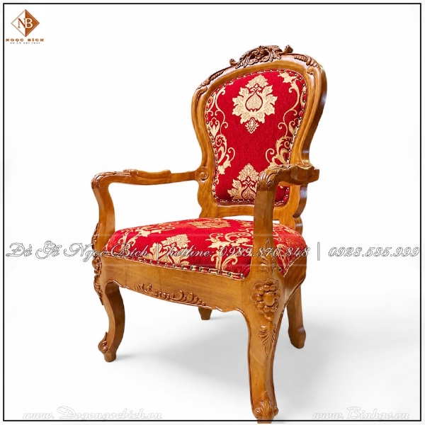Ghế Lãnh Đạo Nữ Bọc Vải Đỏ 