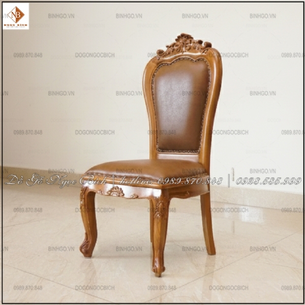 Ghế họp gỗ gõ đỏ hoa lá tây cao cấp
