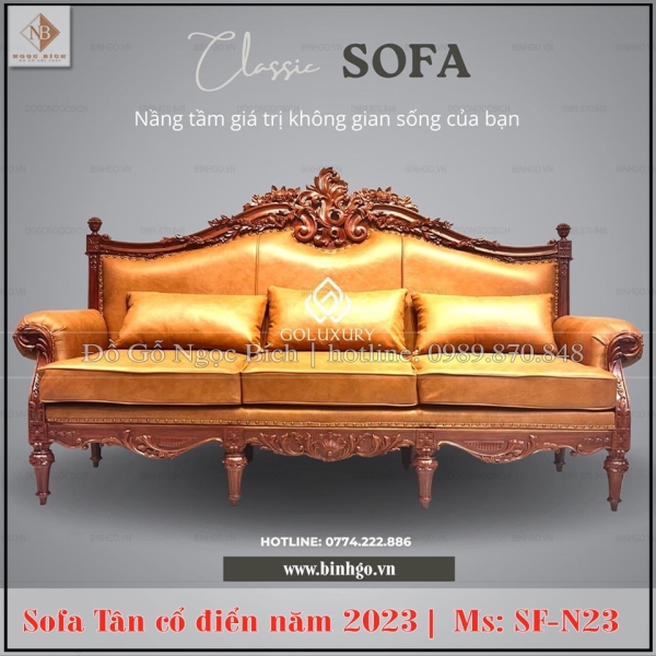 Sofa tân cổ điển kiểu phòng làm việc của Chủ Tịch