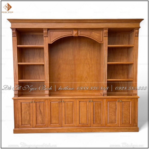 Tủ sách giám đốc gỗ Gõ Đỏ sang trọng