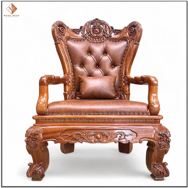 Ghế Chủ Tịch gỗ Gõ Đỏ cao cấp