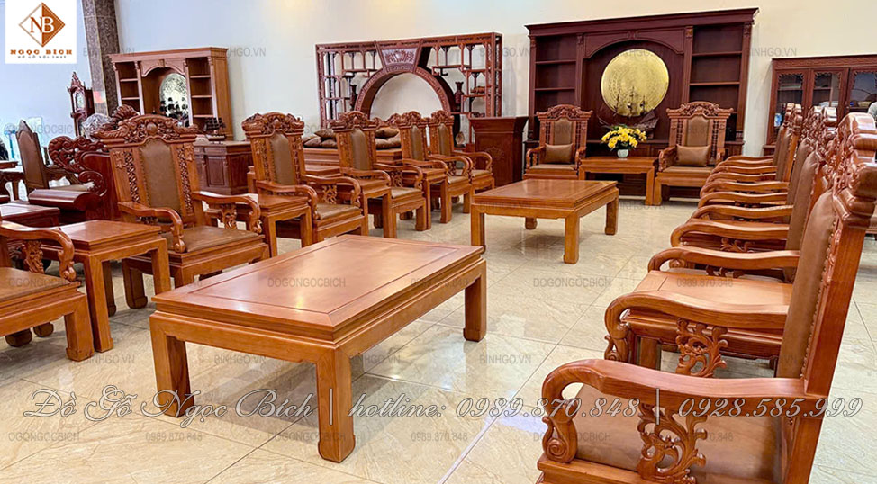 Nội thất phòng khánh tiết gỗ tự nhiên siêu đẹp