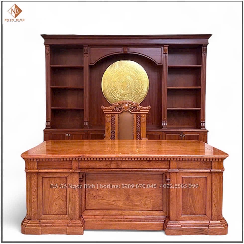Mẫu sản phẩm bàn Tổng thống Mỹ gỗ hương đá cao cấp