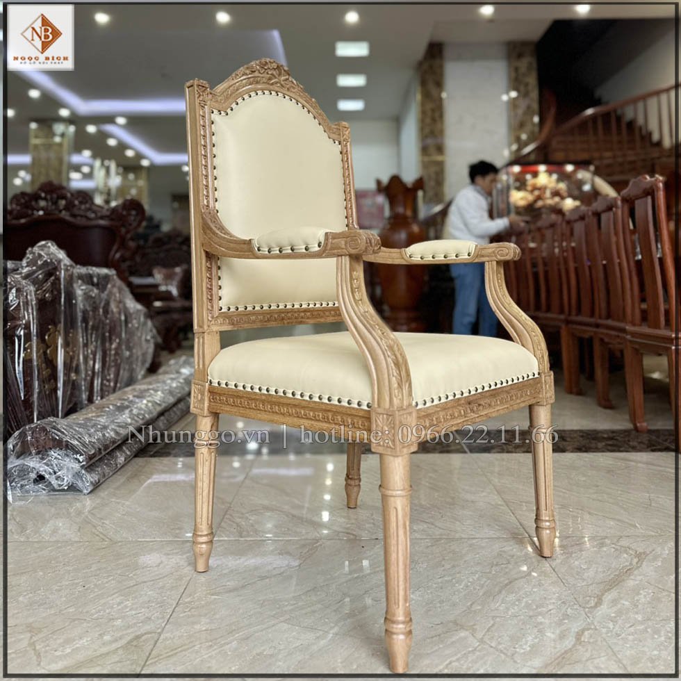 Ghế Giám Đốc bọc da trắng