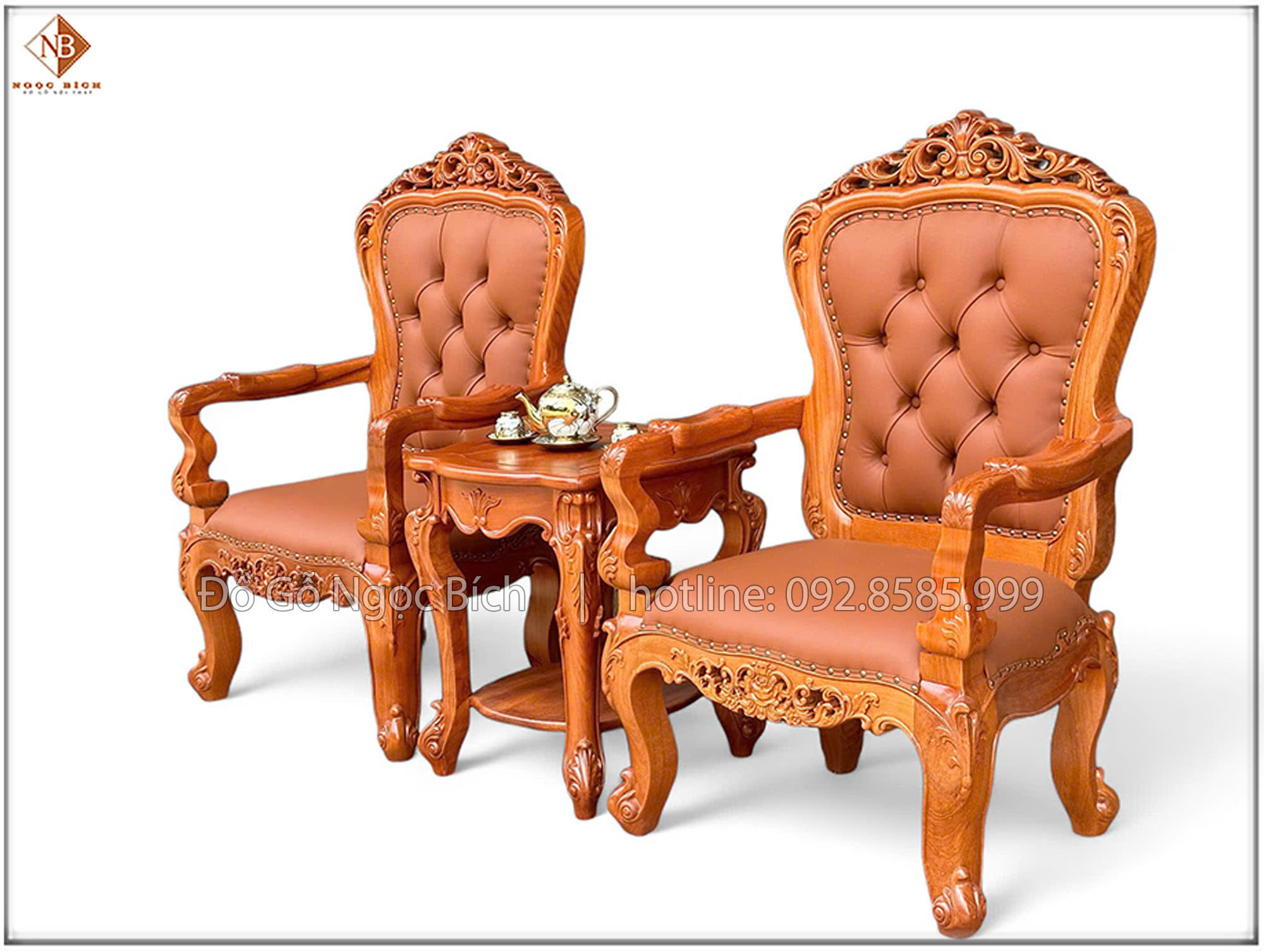 Bộ bàn trà phù hợp với nhiều không gian như phòng khách , phòng làm việc 