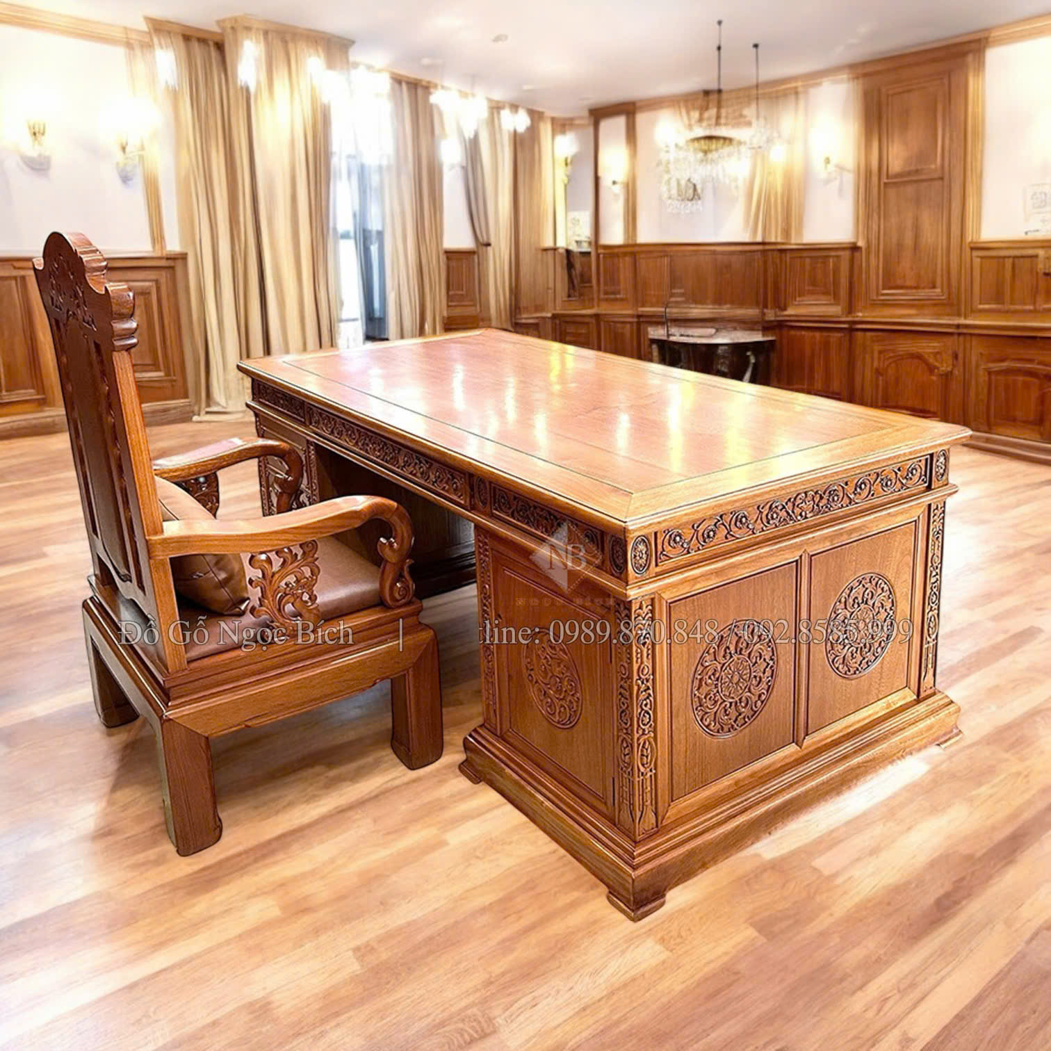 Ghế làm việc của Lãnh Đạo phải thể hiện được phong thái và quyền lực của Lãnh Đạo nhưng vẫn đảm báo được sự thoải mái