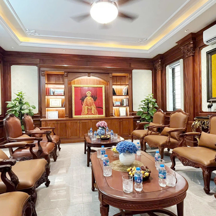 Phòng tiếp khách cơ quan cần thể hiện sự chuyên nghiệp và tinh tế
