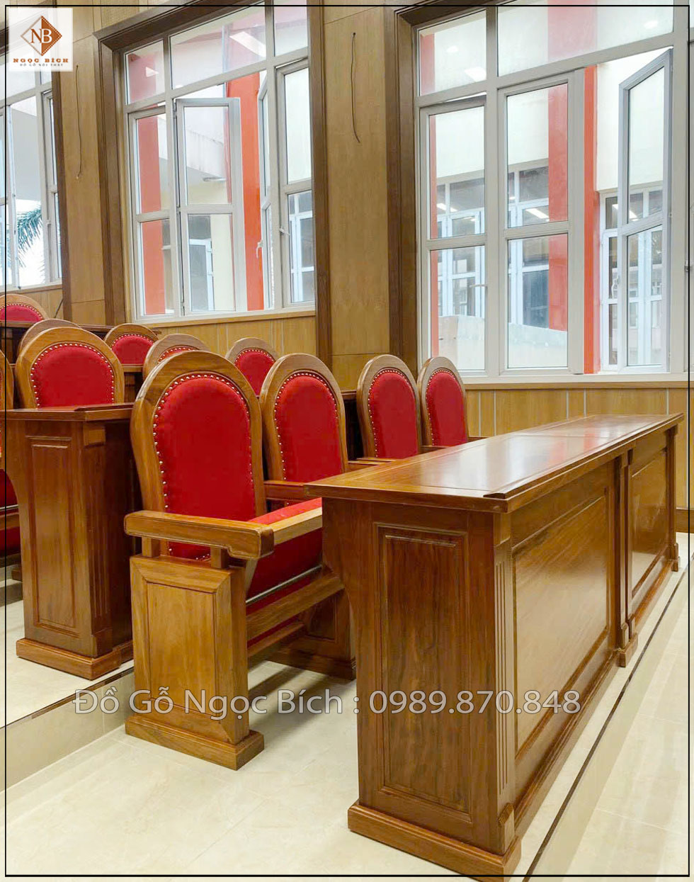 Chất liệu gỗ tự nhiên đảm bảo độ bền và có tính thẩm mỹ cao