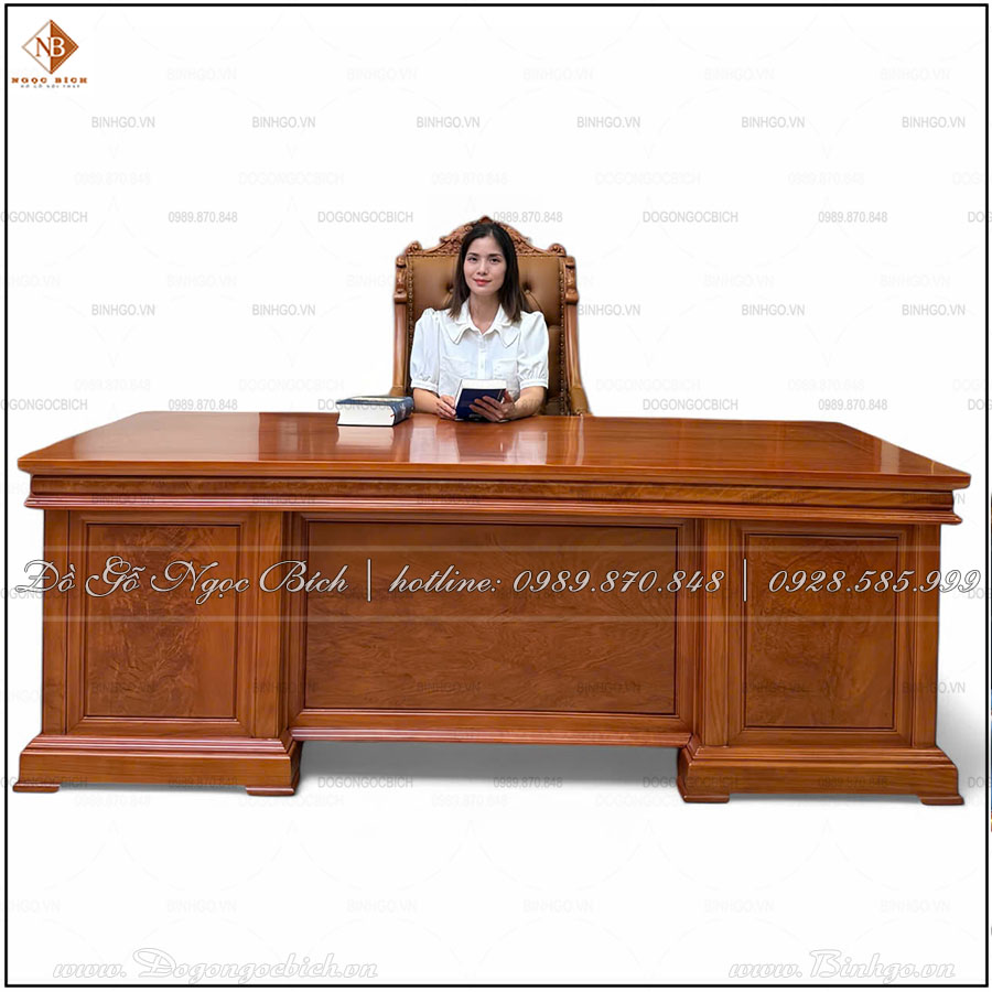 Bàn giám đốc mẫu hiện đại HT217