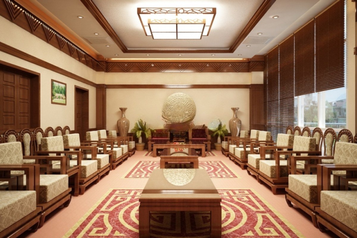 Ghế chủ tọa thể hiện quyền uy , sang trọng
