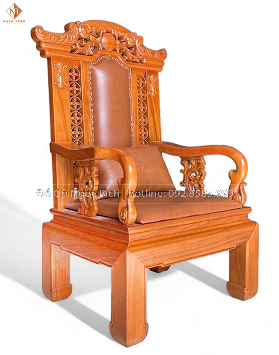 Ghế chân tĩnh lãnh đạo Gõ Đỏ đẹp