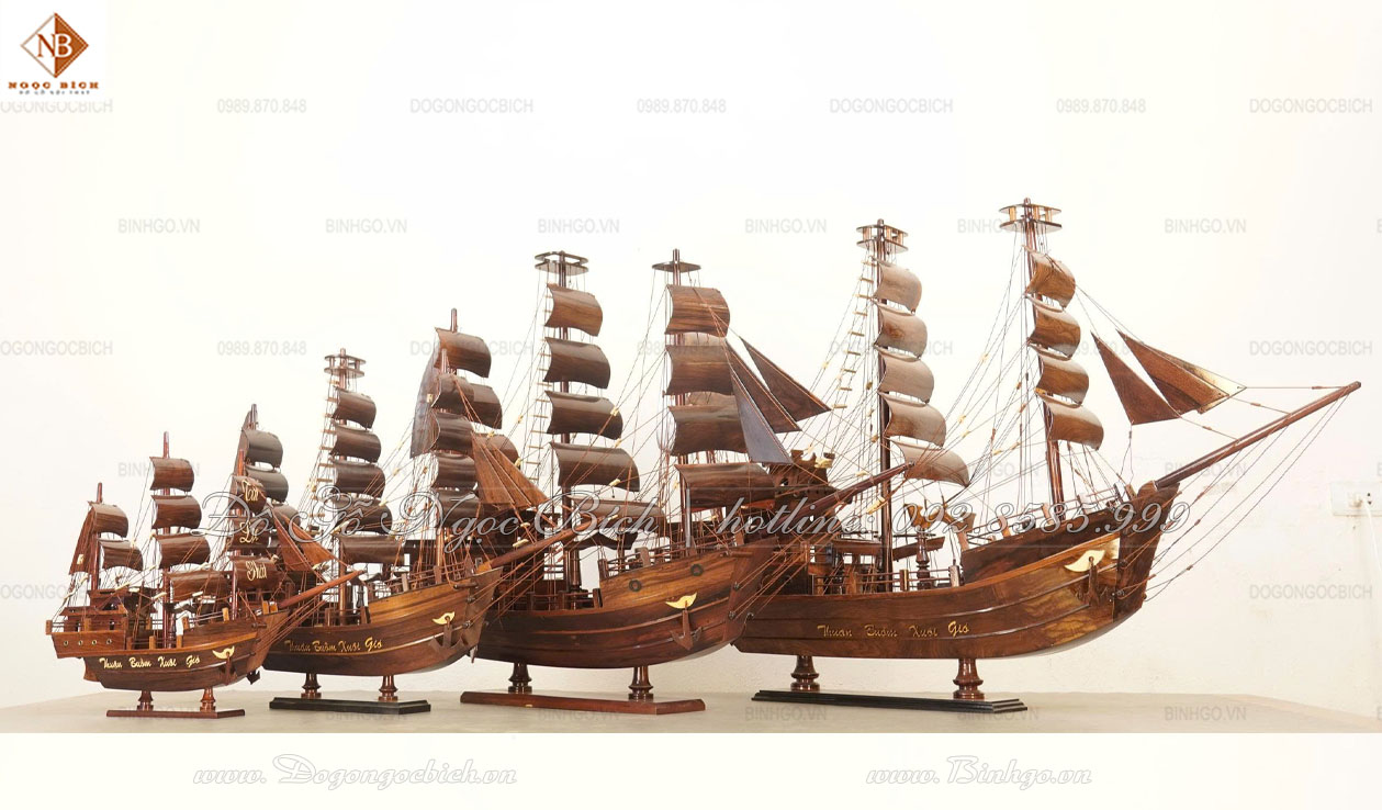 Các kích thước của mẫu thuyền Thái Lan