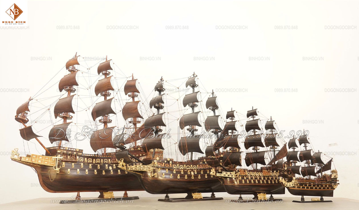 Các kích thước của mẫu thuyền cổ