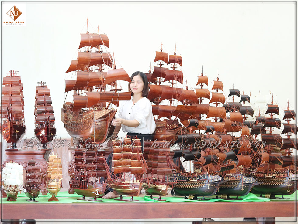 Thuyền có nhiều kích thước khác nhau
