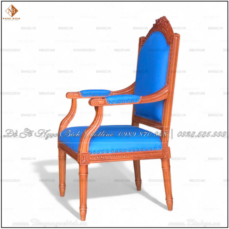 Ghế bọc da màu da xanh dương tươi
